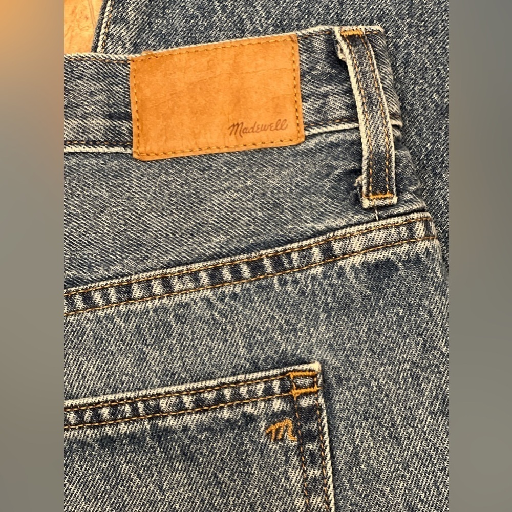 Madewell Low Slung Straight Leg Jeans Palmina Wash 33 - Picture 5 of 10